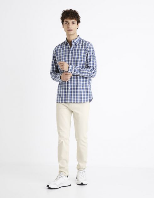 Chemise regular oxford 100% coton - bleu