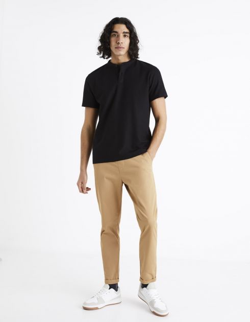 Pantalon coton stretch - sand