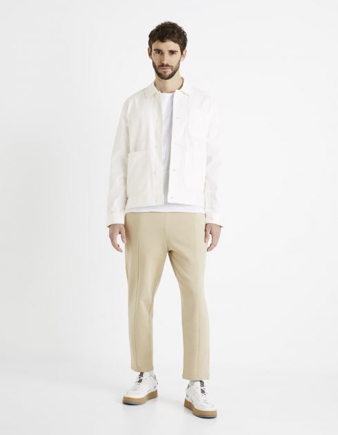 Blouson col chemise - blanc