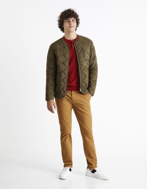 Pantalon chino slim twill stretch - caramel