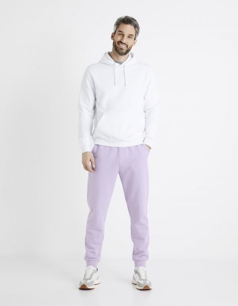 Jogging 100% coton - mauve