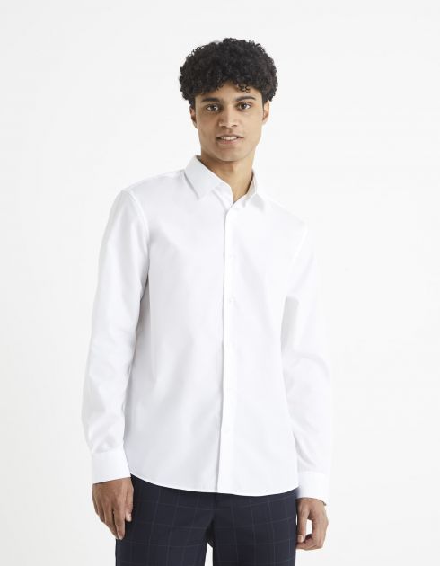 Chemise modern fit repassage facile 100% coton