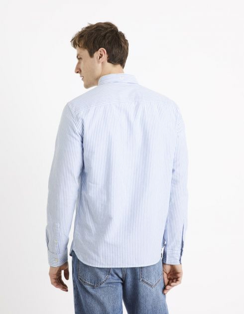 Chemise regular oxford 100% coton - bleu