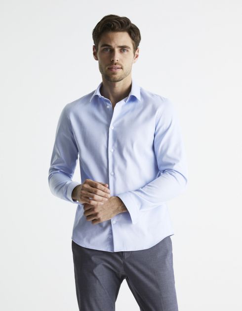 Chemise slim repassage facile