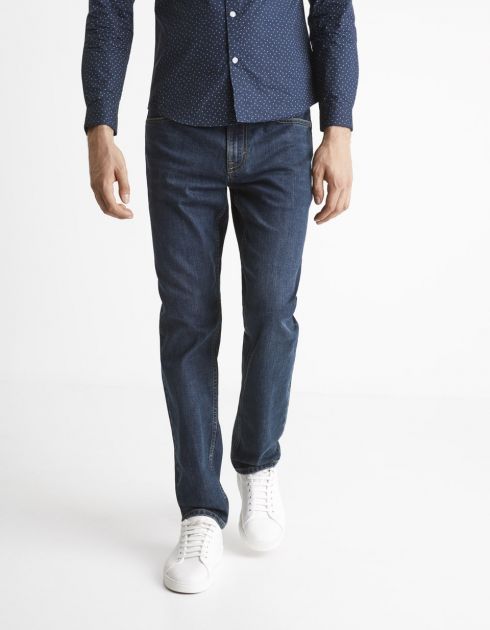 Jean straight C15 3 longueurs - bleu double stone