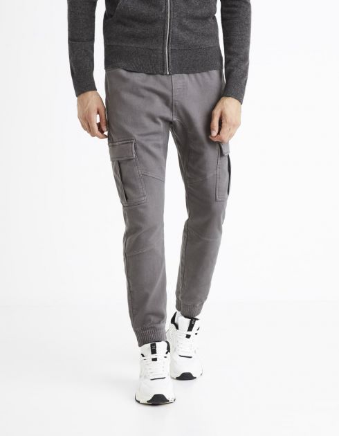 Pantalon cargo - gris