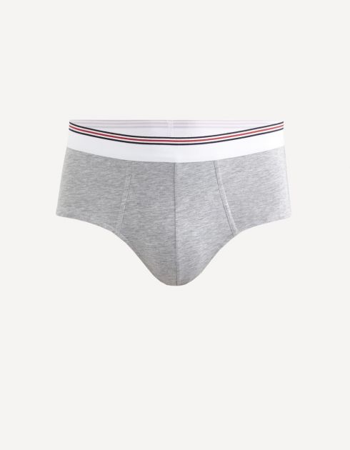 Slip en coton stretch - gris