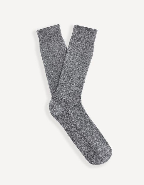Chaussettes hautes coton piqué mélangé