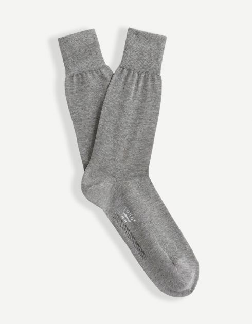 Chaussette jersey fil d'ecosse