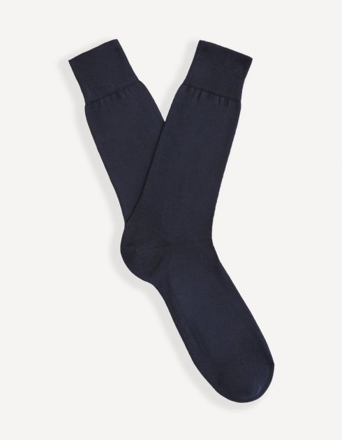 Chaussette jersey fil d'ecosse