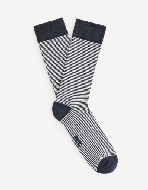 Chaussettes hautes en coton mélangé