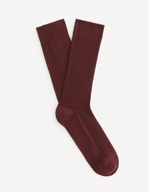 Chaussettes hautes coton piqué mélangé